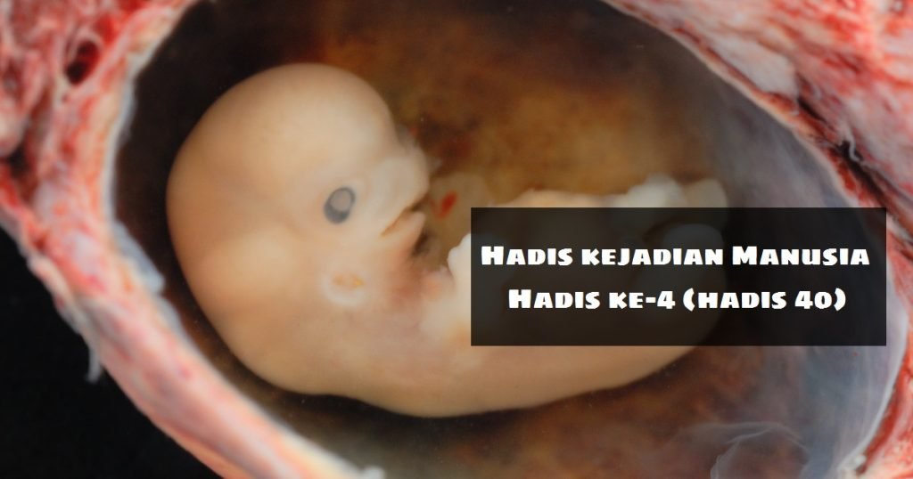 hadis kejadian manusia hadis keempat hadis 40